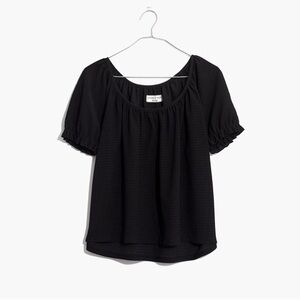 Black Peasant Top